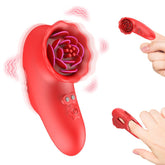 Vibrador de dedo rosa, estimulador del punto G y del clítoris para el coqueteo en pareja